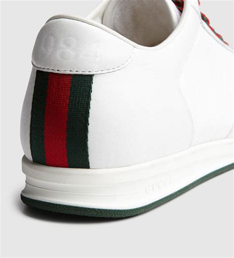 gucci mens tennis shoes white|old school vintage Gucci sneakers.